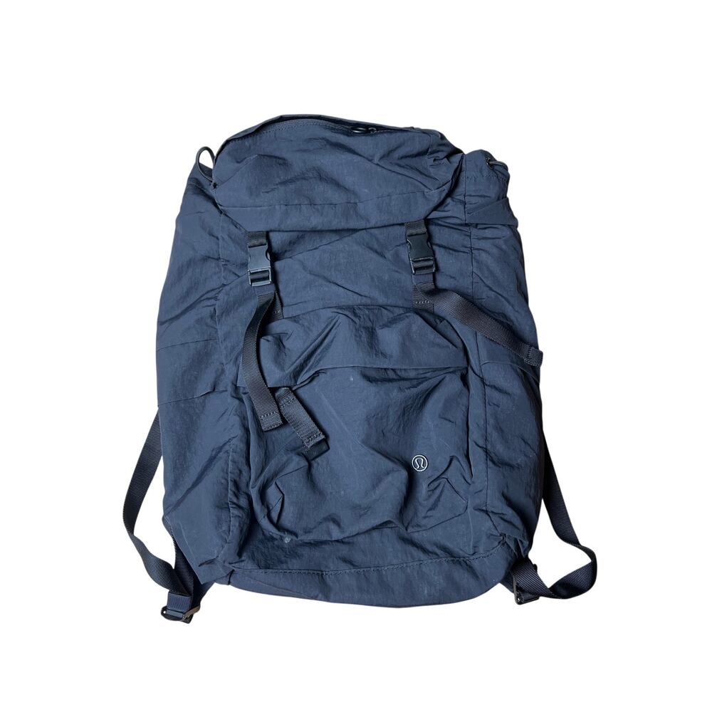 lululemon athletica Navy Blue Roll-Top Backpack Tote